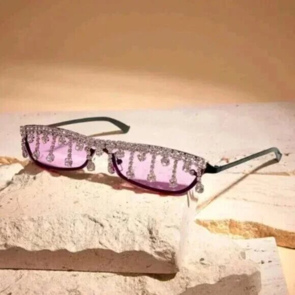 Rhinestone Sunglasses - Picture 1 of 4